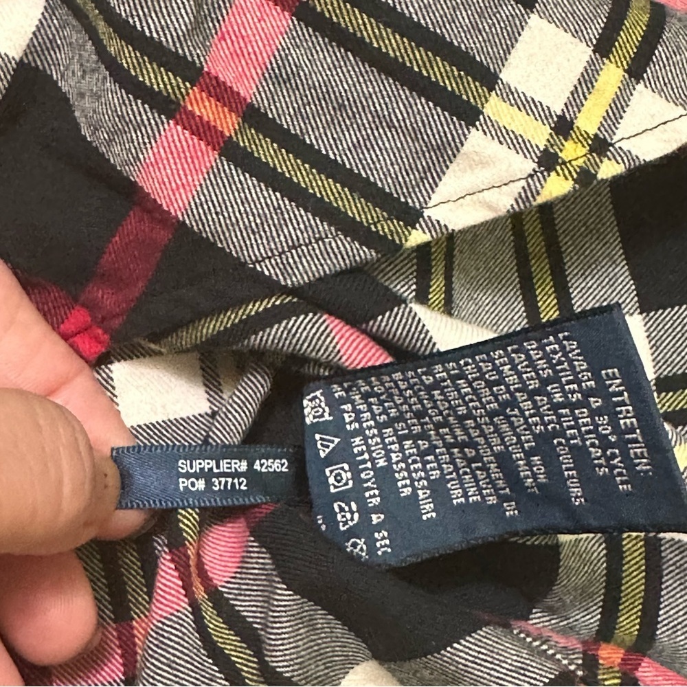 Ralph Lauren Women’s  Black Plaid Shirt size 12 - Picture 10 of 10